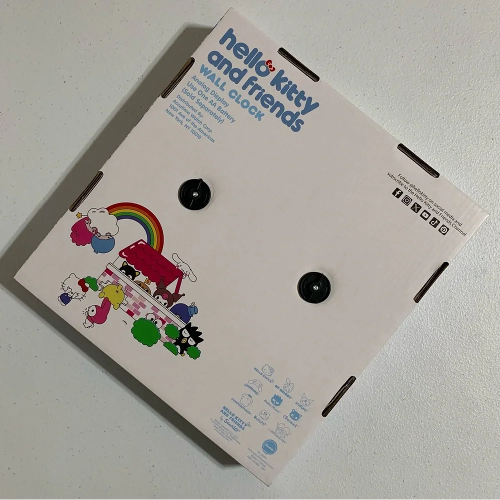 Hello Kitty and Friends by Sanrio Analog Wall Clock-New in Box